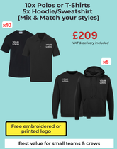 15-Item Trader Team Workwear Bundle with Free Logo