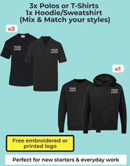 4-Item Essential Workwear Bundle with Free Logo
