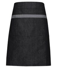Domain contrast denim waist apron PR128