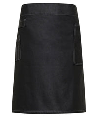 Division waxed-look denim waist apron PR135