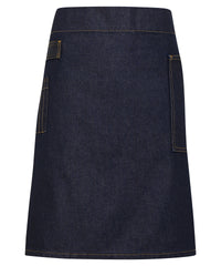 Division waxed-look denim waist apron PR135