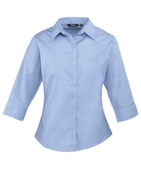 Women's ¾ sleeve poplin blouse PR305