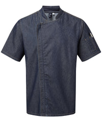 Chef's zip-close short sleeve jacket PR906