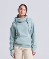 Cross neck hoodie