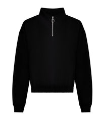 Women's cropped ¼-zip sweat JH037