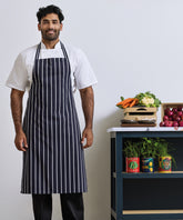 Striped bib apron