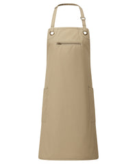 ‘Barley’ Contrast Stitch Bib Apron PR121