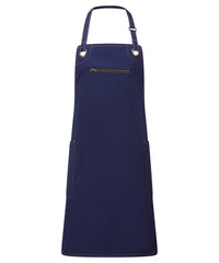 ‘Barley’ Contrast Stitch Bib Apron PR121