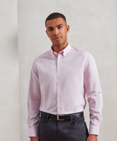 Cotton-rich Oxford stripes shirt