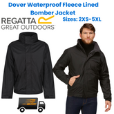 REGATTA PROFESSIONAL Dover Men's Fleece Lined Bomber Jacket TRW297