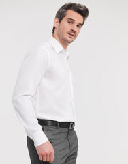 Russell Collection Men's Long Sleeve Tailored Ultimate Non-Iron Shirt 958M