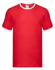 Fruit Of The Loom Men's Valueweight Ringer T-Shirt 61168