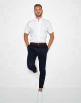 Kustom Kit Mens SS Tailored Oxford Shirt