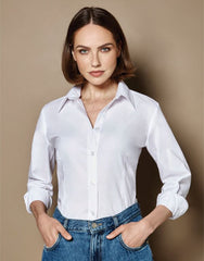 Kustom Kit Ladies LS Workwear Shirt