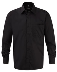 Russell Collection Men's Long Sleeve Classic Pure Cotton Poplin Shirt 936M