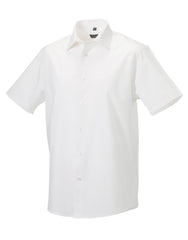 Russell Collection Men's Short Sleeve Fitted Stretch Shirt 947M