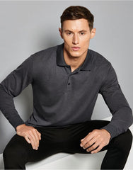 Kustom Kit Mens Pique L/S Polo Shirt