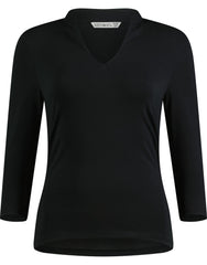 Kustom Kit Womens Regular Fit Mandarin Collar Top KK785