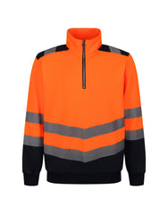 Regatta High Visibility Pro Two Tone 1/4 Zip Sweat Top TRF670