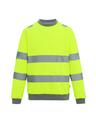 Regatta High Visibility Hi-Vis Pro Contrast Crew Neck Sweatshirt TRF813