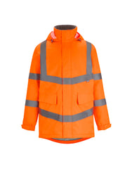 Regatta High Visibility Hi-Vis Pro Contract Dover Parka Jacket TRW600