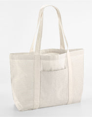 Westford Mill Striped Organic Cotton Shopper W255