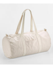 Westford Mill Striped Organic Cotton Barrel Bag W258