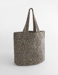 Westford Mill Leopard Print Canvas Shopper W335
