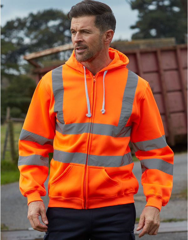 Yoko Hi Vis Zipped Hoodie