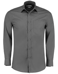 Kustom Kit Tailored Fit Long Sleeve Poplin Shirt KK142