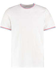 Kustom Kit Mens Fashion Fit Tipped Tee