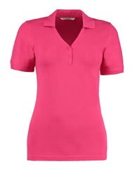 Kustom Kit Ladies Comfortec VNeck Polo