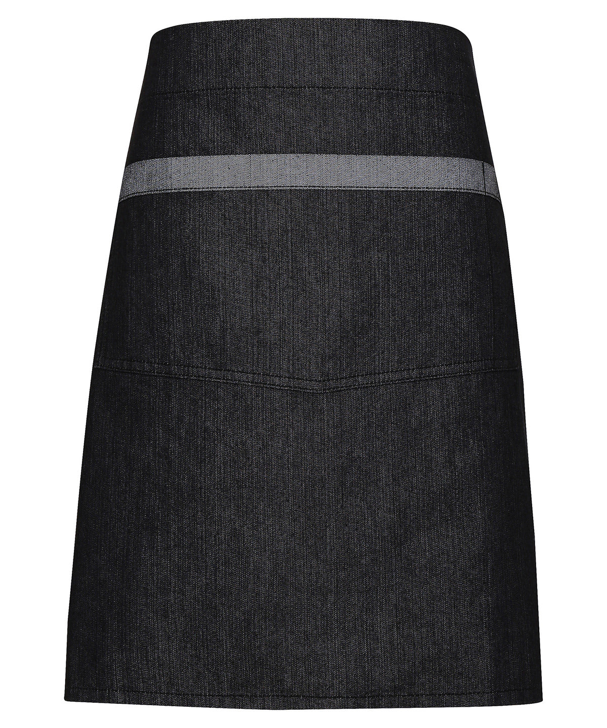 Domain contrast denim waist apron PR128