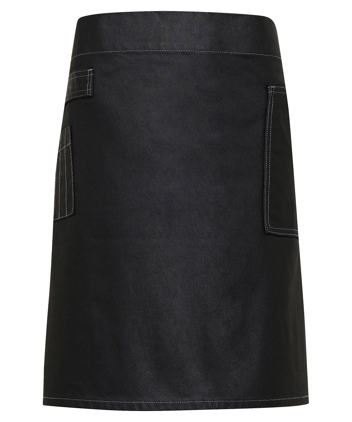 Division waxed-look denim waist apron PR135