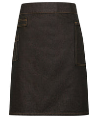 Division waxed-look denim waist apron PR135