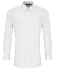 Poplin fitted long sleeve shirt PR204