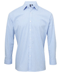 Microcheck (Gingham) long sleeve cotton shirt PR220