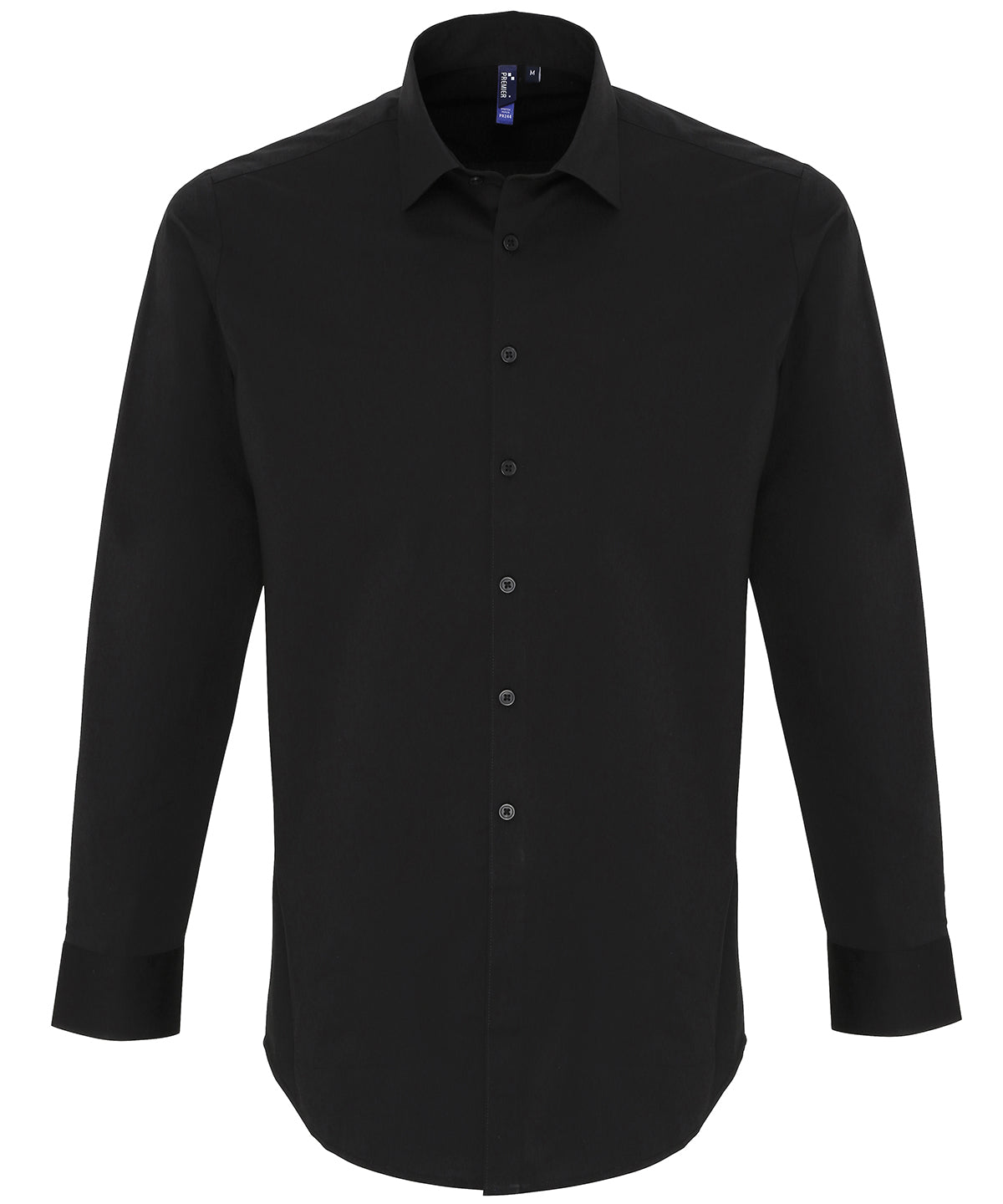 Stretch fit cotton poplin long sleeve shirt PR244