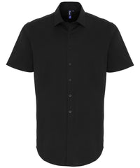 Stretch fit cotton poplin short sleeve shirt PR246