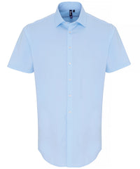 Stretch fit cotton poplin short sleeve shirt PR246