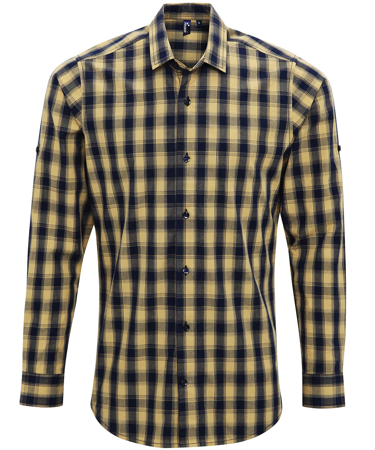 Mulligan check cotton long sleeve shirt PR250