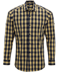 Mulligan check cotton long sleeve shirt PR250