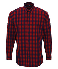 Mulligan check cotton long sleeve shirt PR250