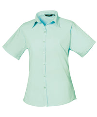 Women's short sleeve poplin blouse PR302