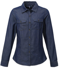 Women's jeans stitch denim shirt PR322
