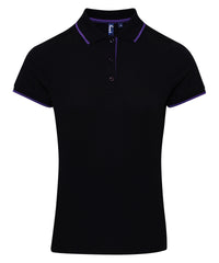 Women's contrast Coolchecker® polo PR619