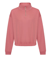 Women's cropped ¼-zip sweat JH037