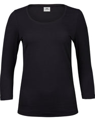Tee Jays Ladies 3/4 Sleeve Stretch Tee