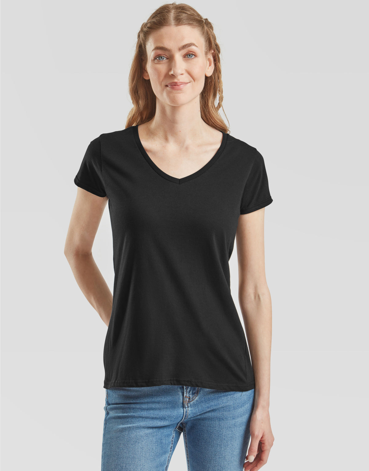 Fruit Of The Loom Ladies' Iconic 150 V-Neck T-Shirt 61444