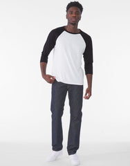 Canvas Unisex 3/4 Sleeve Baseball Tee
